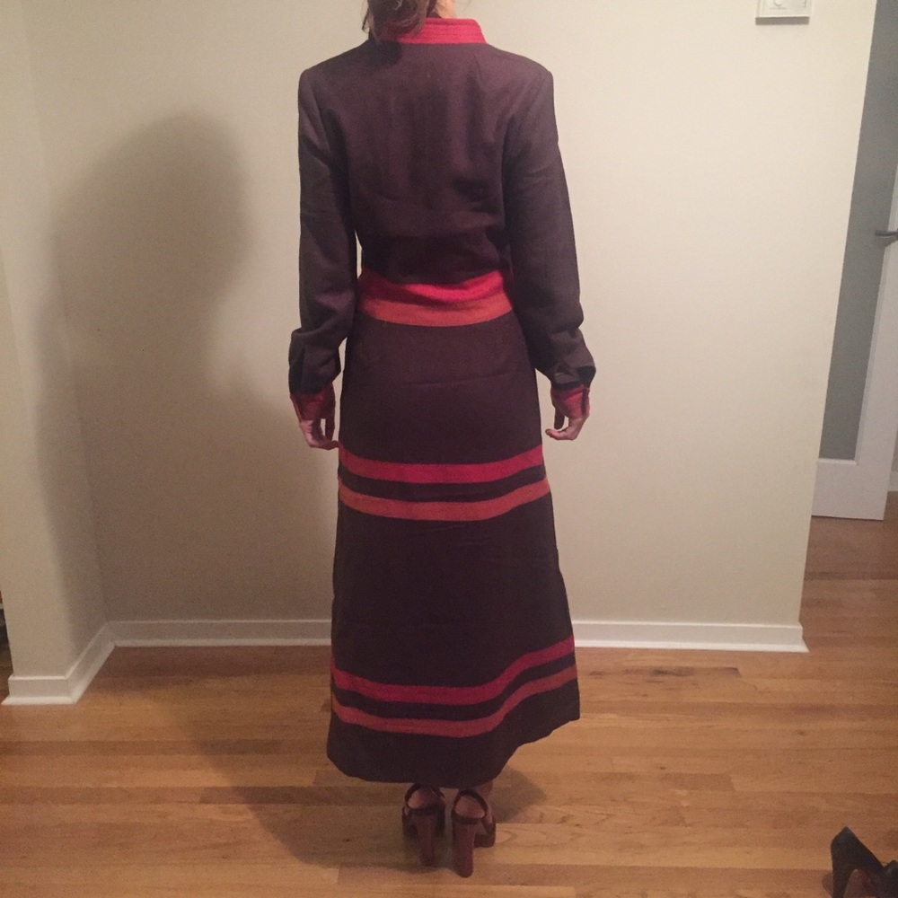 Marc Jacobs RUNWAY wool 70’s inspired long dress vintage - Picture 4 of 8